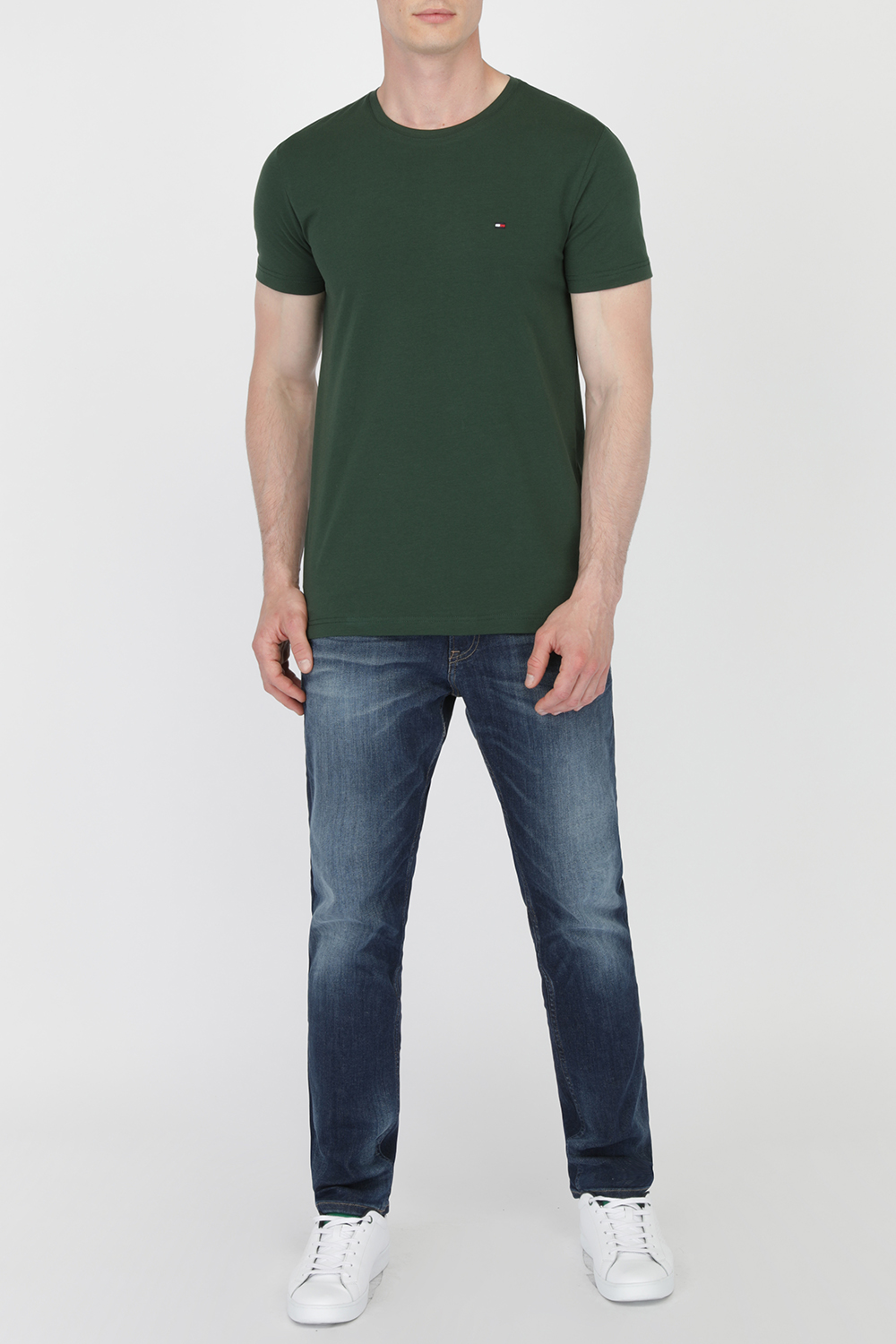 Organic Cotton Slim Fit Tee in Pine Grove